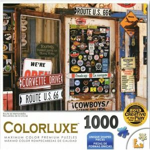 Colorluxe 1000 Piece Puzzle Route U.S. 66